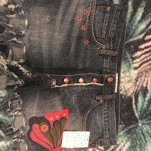 Free people butterfly shorts